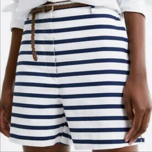 Zara striped shorts
